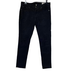 Rag & Bone Size 32 x 30 Pants Corduroy Skinny Fit Black Cotton Blend Cords